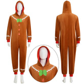 Gingerbread Costume Suit Adult Christmas Gingerbread Man Outfit Gingerbread Suit Kids